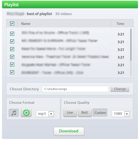 Layar playlist By Click Downloader